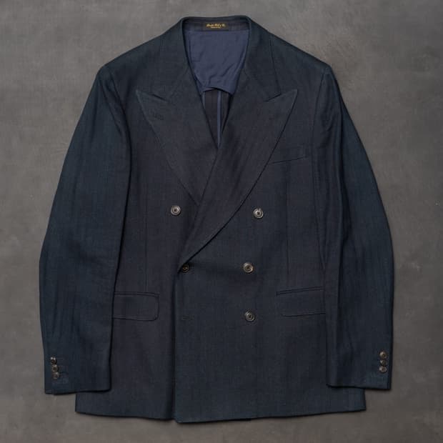 RRL 더블알엘 인디고 헤링본 수트 