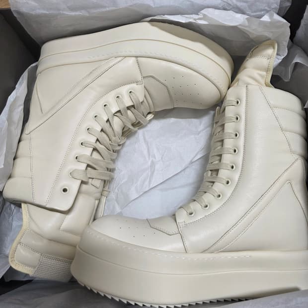 릭오웬스 메가지오바스켓 크림