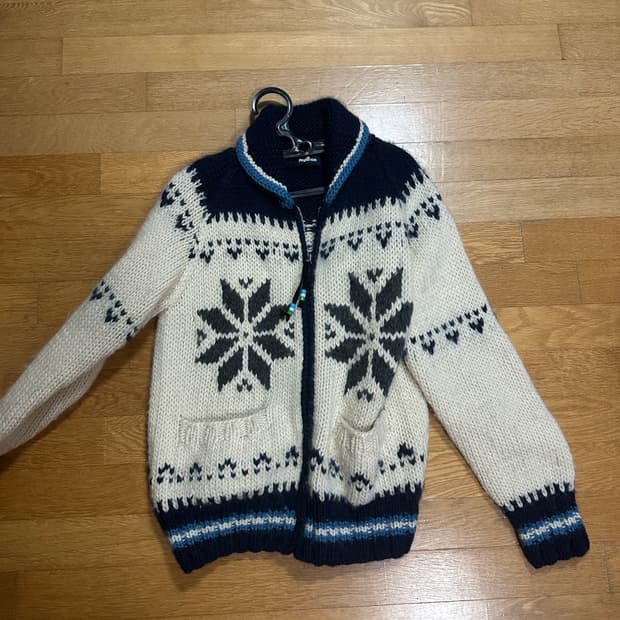 스노우플레이크 코위찬 자켓L (헤비울 100%)