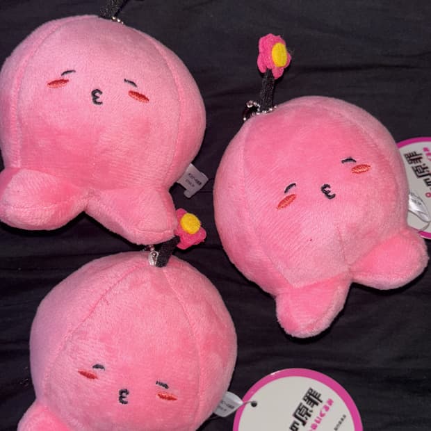 (일본 정품) 타코피의 원죄 마스코트 키링 인형 - 꽃