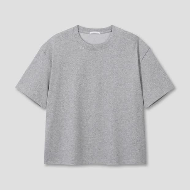 [DIVEIN] UNIFORM CROP T-SHIRTS_Gray