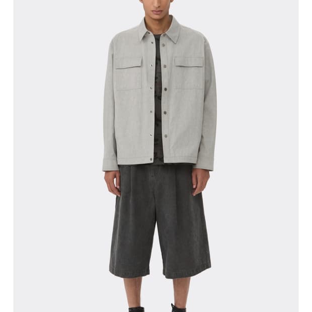 26SS 커스텀멜로우 Grey Trucker Shirt 셔츠 자켓