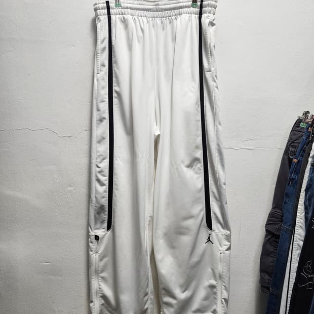 조던 00s 화이트 벌룬핏 트랙팬츠 XXL