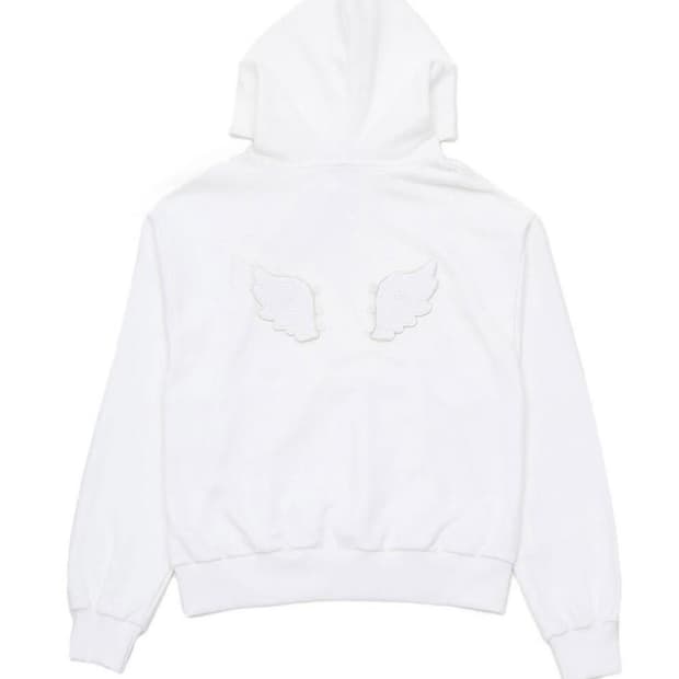 OSHIGH Wing hoodie white 오쉬하이 윙 후디
