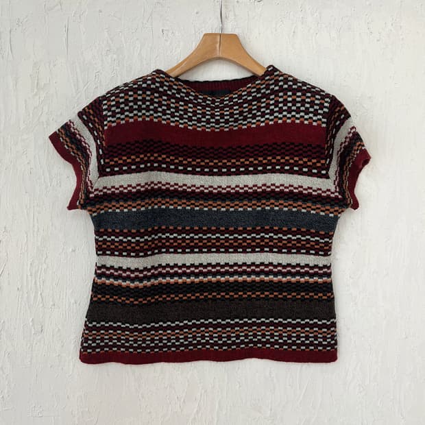 vintage nordic knit top