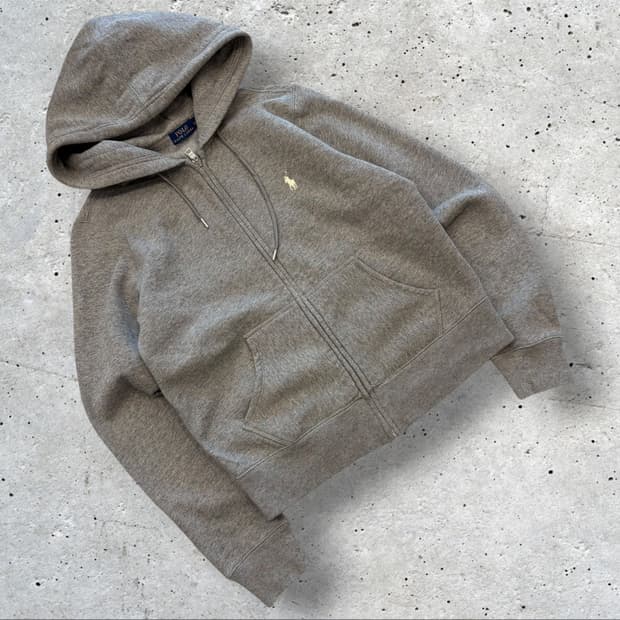 [M] 폴로 랄프로렌 신형 큐알 그레이 후드집업 D693