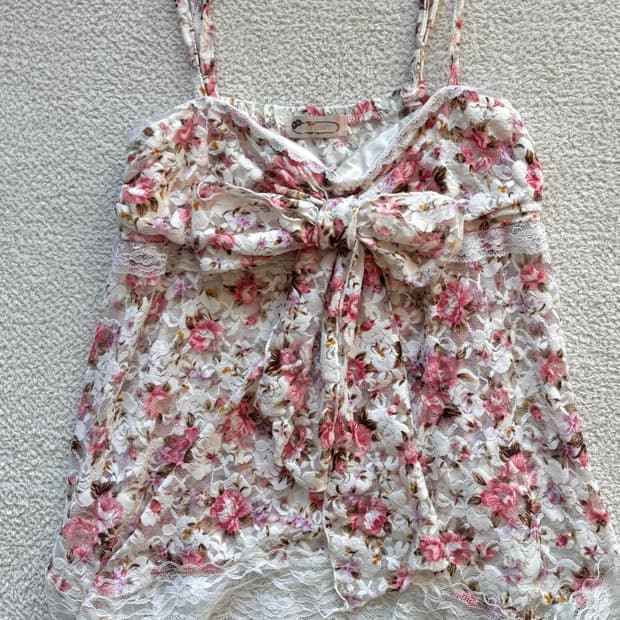 고전 리즈리사 플라워 레이스 나시 슬립 페어리 히메갸루