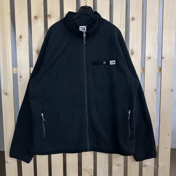 (XL) 노스페이스 블랙 니트 집업 자켓