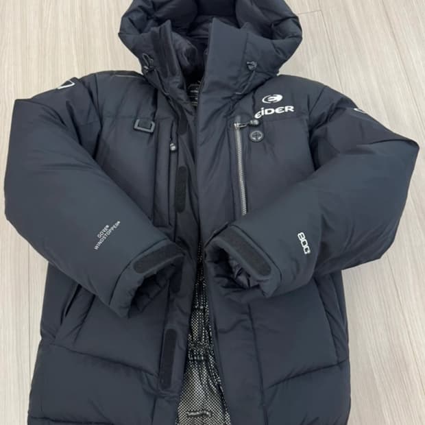 (A급)17fw 아이더 캄피로 고어 윈드스토퍼 헤비다운 블랙 M