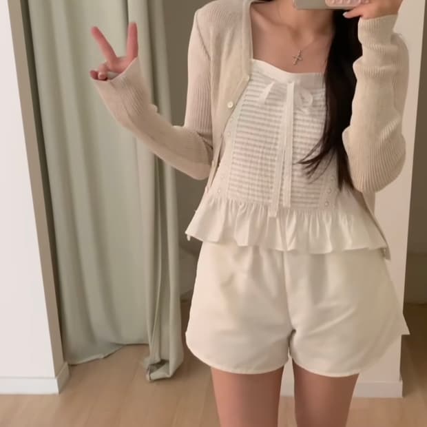 보세 뷔스티에 가디건 세트