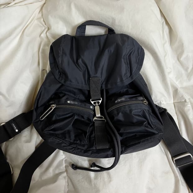 레스포색 섀도우C 그레이 미니 백팩