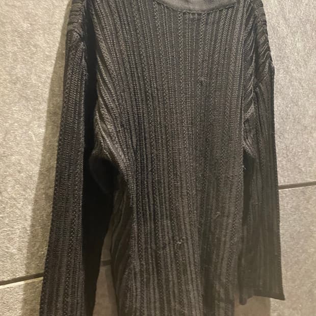 Solid homme archive heavy knit black XL