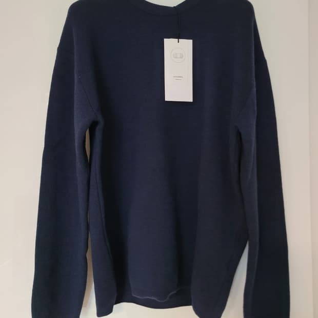 쿠어 울 니트 네이비 L사이즈