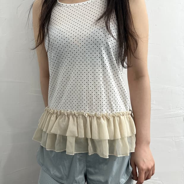 pinky&dianne dot strap sleeveless