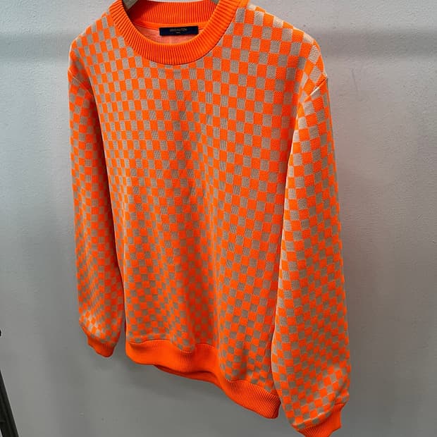 95) 루이비통 오렌지 다미에 니트