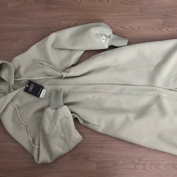 미착용새옷 에고이스트 봉긋소매 핸드메이드 후드코트 민트 66(55가능)