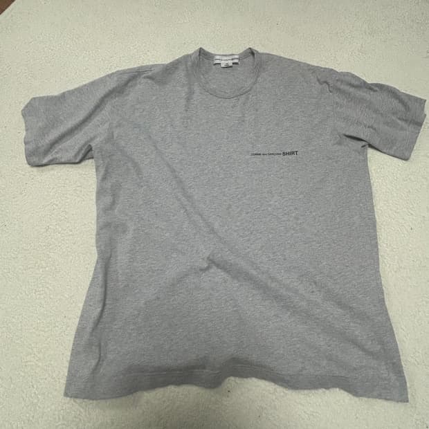 comme des garcons shirt t-shirt grey