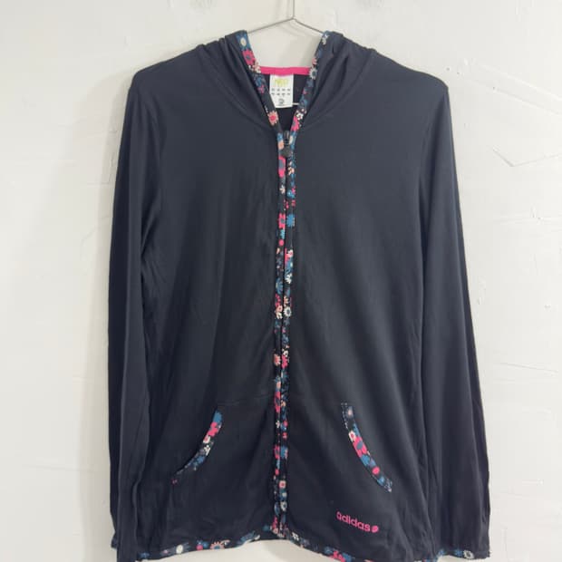 adidas neo flower point hood zipup