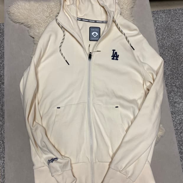 LA 다저스 mlb 후드집업 100~105 XL 크림색