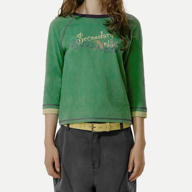 (택O새상품) 테켓 7부티 롱슬리브 그린