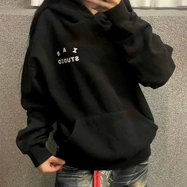 IAB STUDIO Basic logo hoodie