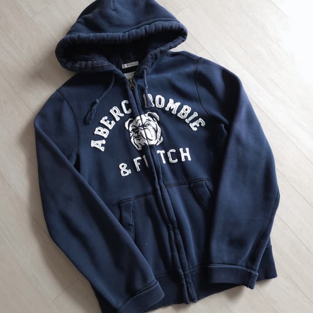아베크롬비 불독 패치 로고 후드집업