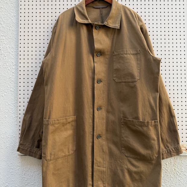 OLD EURO HBT WORK SHOP COAT 헤링본 워크코트