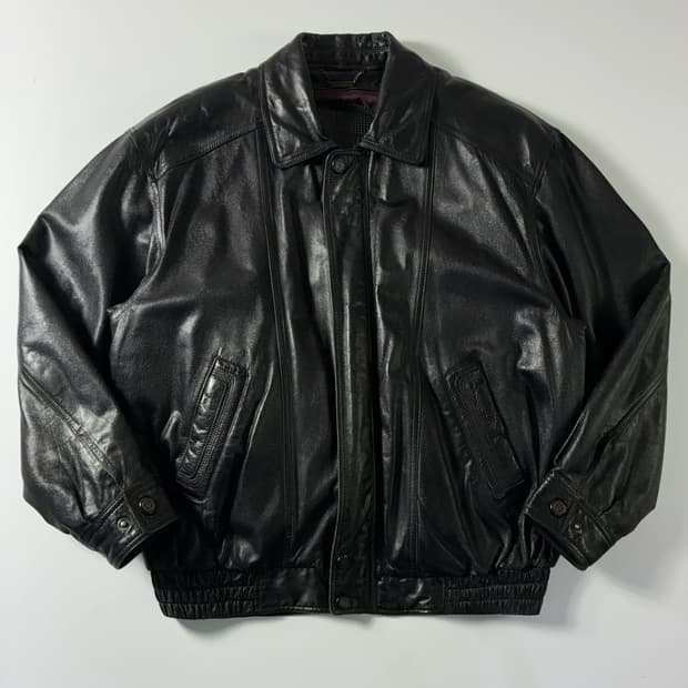 Ventura  벤투라 빈티지 램스킨 레더 봄버 자켓 (내피 탈부착 가능