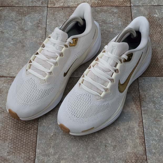 (235)나이키 에어 줌 페가수스 41 메탈릭 골드