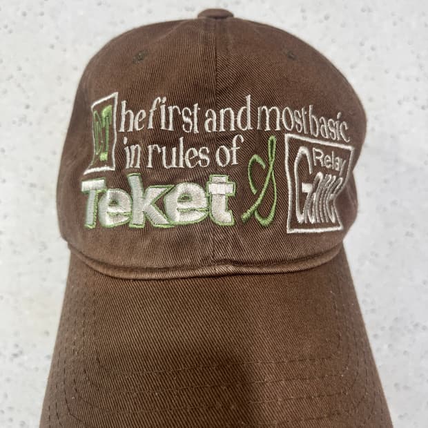 Teket 테켓 브라운 볼캡
