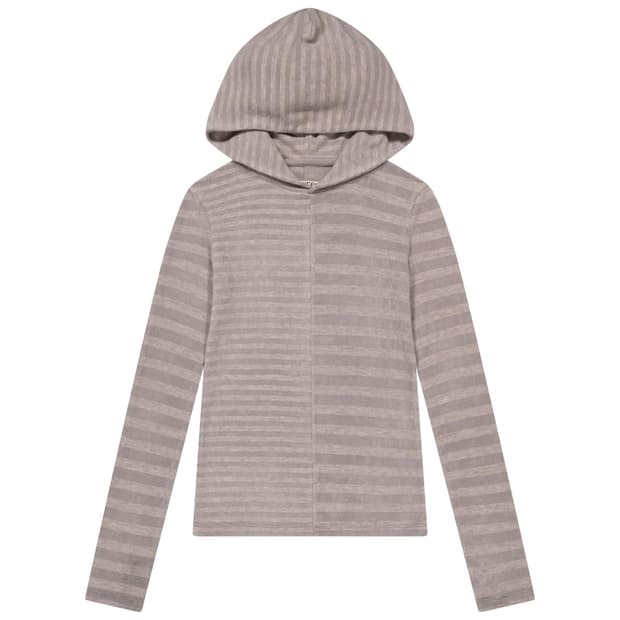 코이세이오 믹스드 스트라이프 후디 퍼플 (OS)