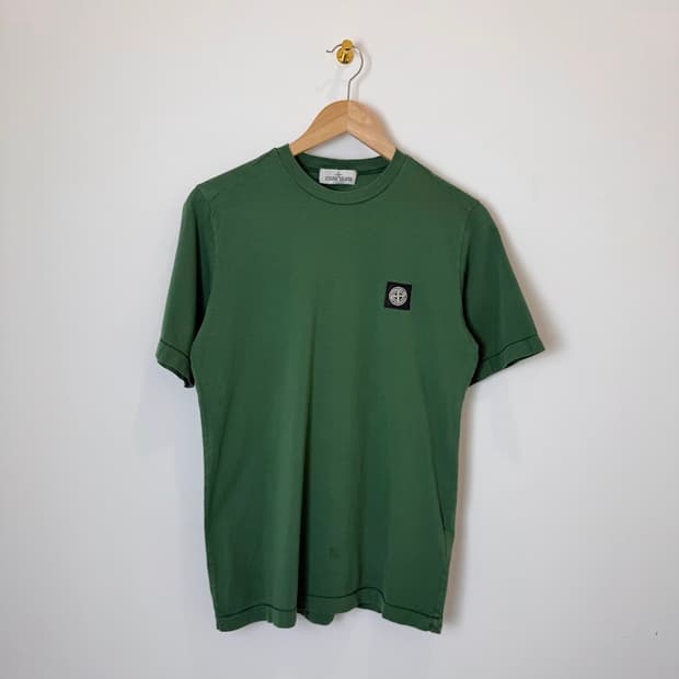 스톤아일랜드 주니어 반팔티 그린