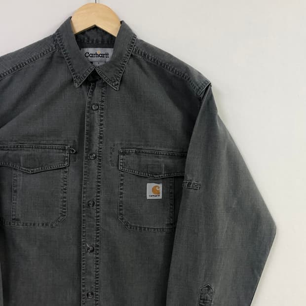 L 칼하트 데님 워크 셔츠