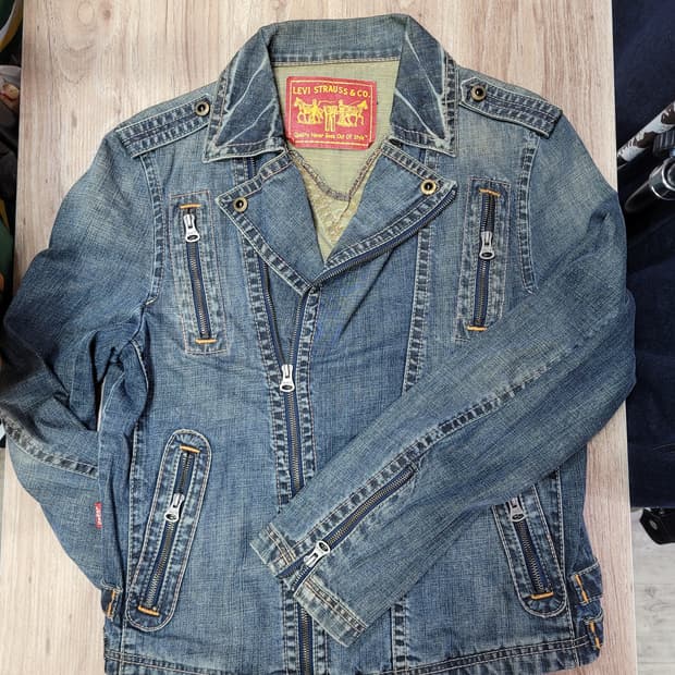 Levi's 리바이스 데님 라이더 자켓 청자켓