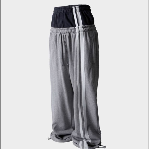 로어링라드 더블 웨이스트 스웻팬츠 [새깅 팬츠]