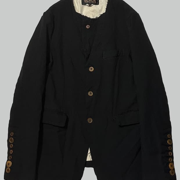 꼼데가르송 블랙 카라리스 블레이저