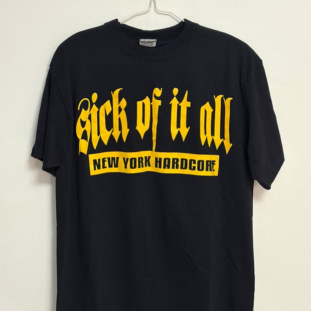 sick of it all 빈티지 반팔 티셔츠