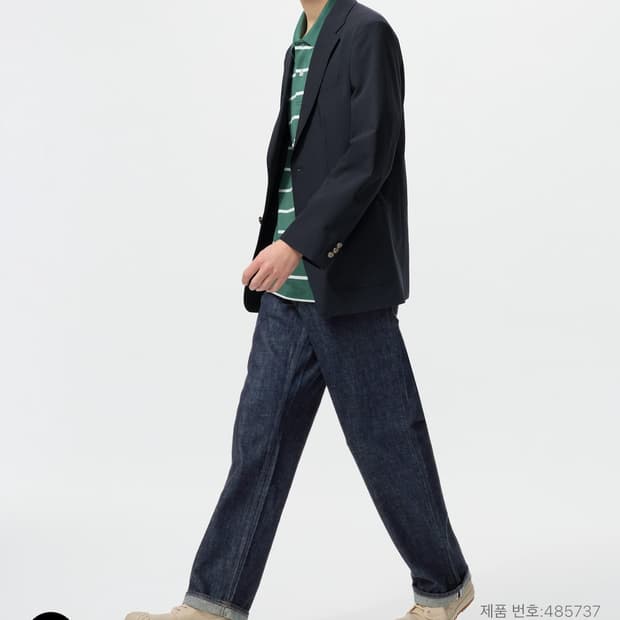 유니클로 JWA 스트레이트진(셀비지) 