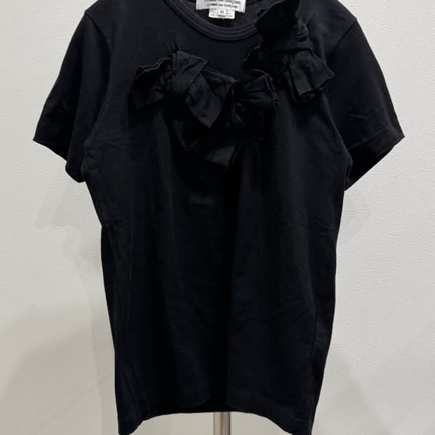 꼼데가르송 꼼꼼 14ss 리본 티셔츠
