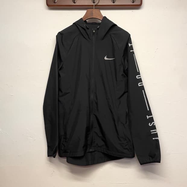 나이키 (우먼) 저스트 두잇 러닝 블랙 경량 바람막이