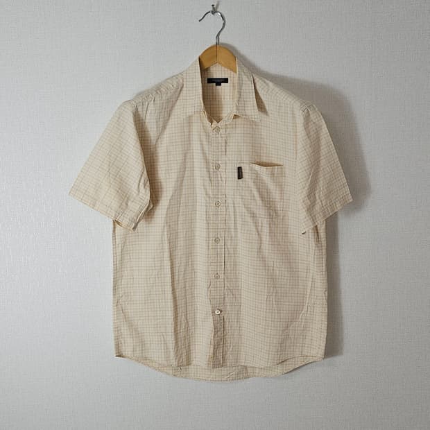 버버리 BURBERRY 체크 반팔셔츠 런던 정품 L