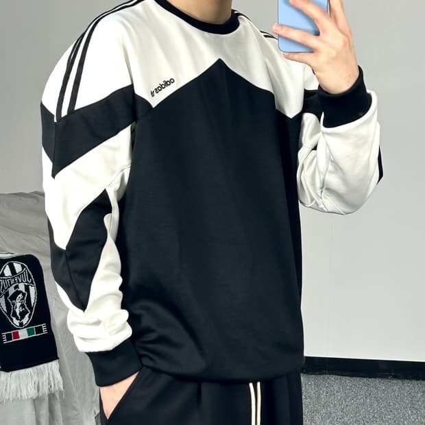 아디다스 팜스톤 오레오 배색 맨투맨 2XL 