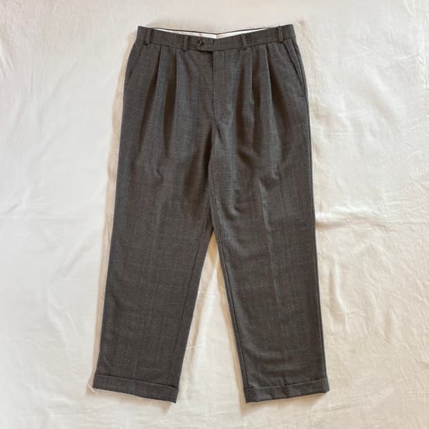 (34) 80s Lauren Ralph Lauren 글렌체크 투턱 팬츠
