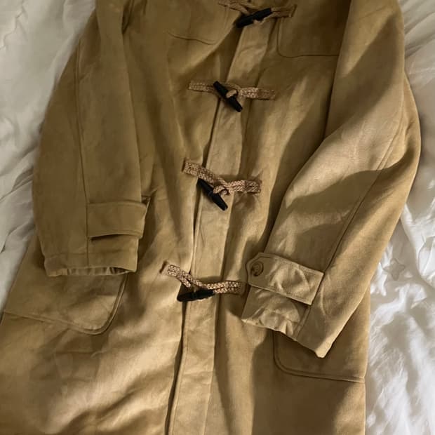 폴로 베이지 더플 코트