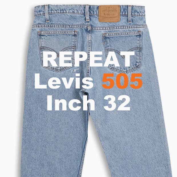 리바이스 505 오렌지탭 연청 90s 32인치 OR5053371