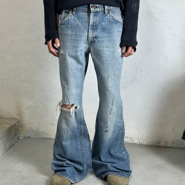 70's USA Made 빈티지 리바이스 684 벨바텀 부츠컷 데님