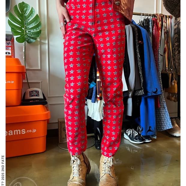 90s VERSACE Archive Star Printed Pants