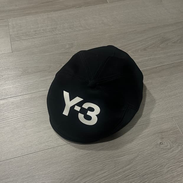 Y-3 아디다스 블랙 캡 베레모 모자