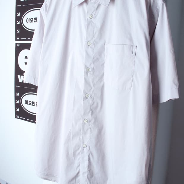 (L-XL) 무신사 스탠다드 반팔 카라 티셔츠 셔츠 남방-H3H33793