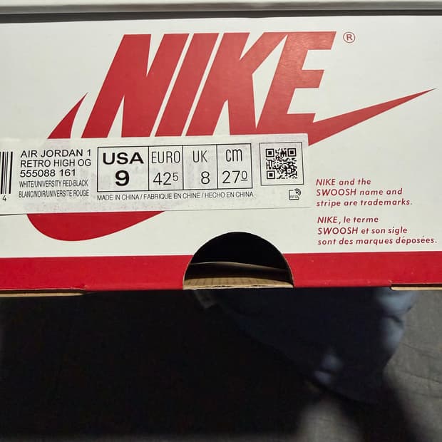 에어 조던 1 레트로 하이 OG 헤리티지